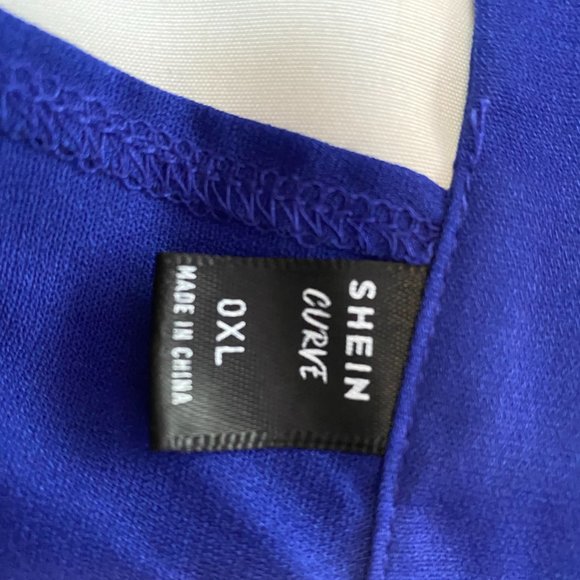 Blue Midi Dress with tie in back - Picture 7 of 7